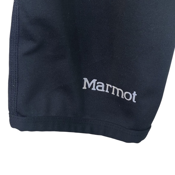 Marmot Black Athletic Workout Yoga Cropped Capris Pants Women’s Size Medium - Picture 7 of 9